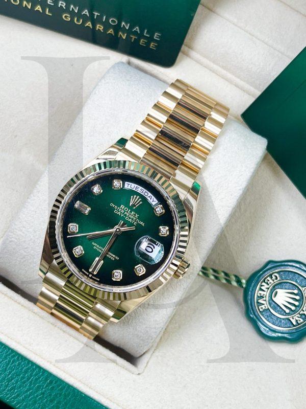 Rolex Day-Date DAY-DATE 128238-0069 Smoked Green Diamond Gradient