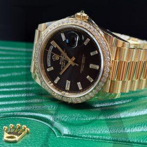 Rolex Day-Date 40 | 228348RBR-0001 | Black Baguette Dial