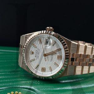 Rolex Land-Dweller 40 | 127335-0001 | White, Honeycomb motif