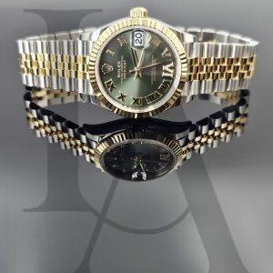 ROLEX | Datejust 31 | 278273-0016 | Olive Green VIIX with diamonds